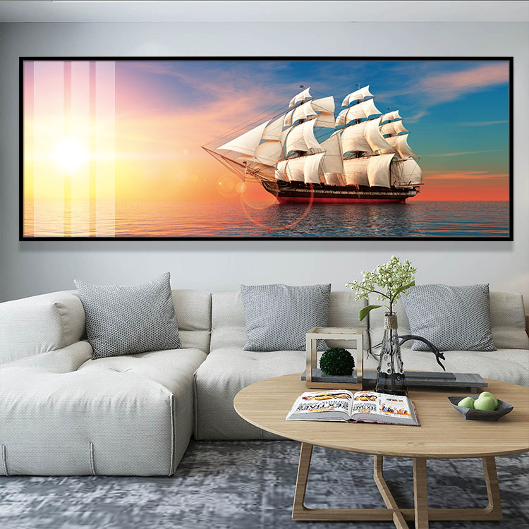 一帆风顺贵宾室晶瓷画