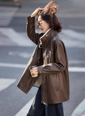 皮毛一女体外套女冬中长版2025新款韩版加绒加式皮季衣YG8YG83011