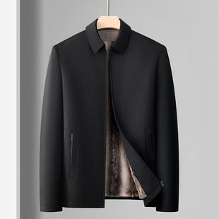 加加厚翻领棉男士 U爸爸装 中老年休闲服棉衣保 中年9935 2205绒冬季