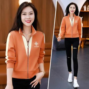 宽松洋气显瘦pol闲o洋气妈妈百搭休上 203新款 衫 春2XXB秋t恤女长袖