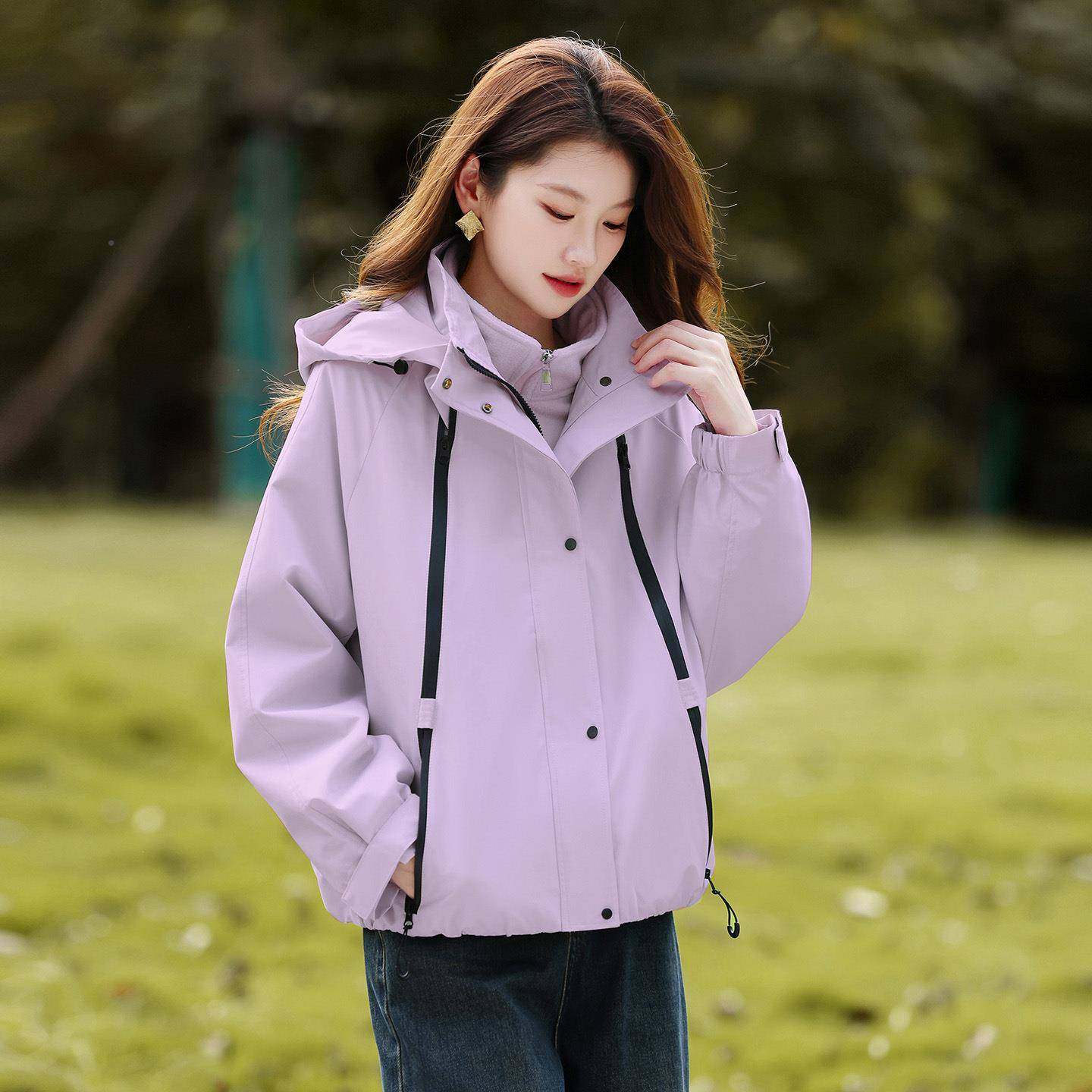 短百款风外ZLI25605款套女春秋季2衣025新爆款小个子设计感气质减