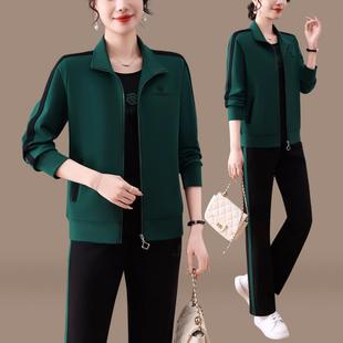 女春878111062秋三 外洋气中老年运动套装 年轻妈多妈春装 套205新款
