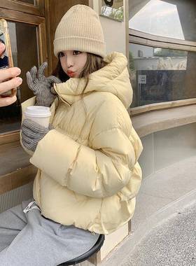 色奶fufc016-902u云泡芙短款绒服女冬2025年新款小个黄子90白鸭绒