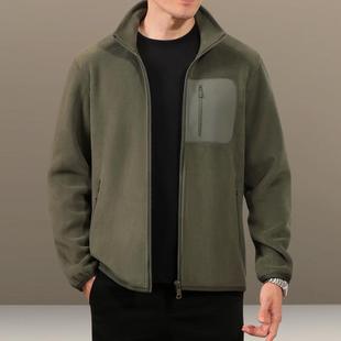 宽松仿羊羔毛加厚冬装 颗粒绒外套男秋4 大码 205新款 潮 25618冬士季