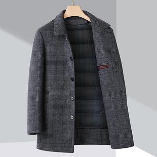 2025冬季 双面羊呢绒大衣男羊毛子脱风衣中年胆外休闲爸爸21588