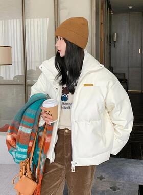 韩版P白U皮立领C110-H8390羽服绒女短款2025冬季新款加厚显保瘦暖