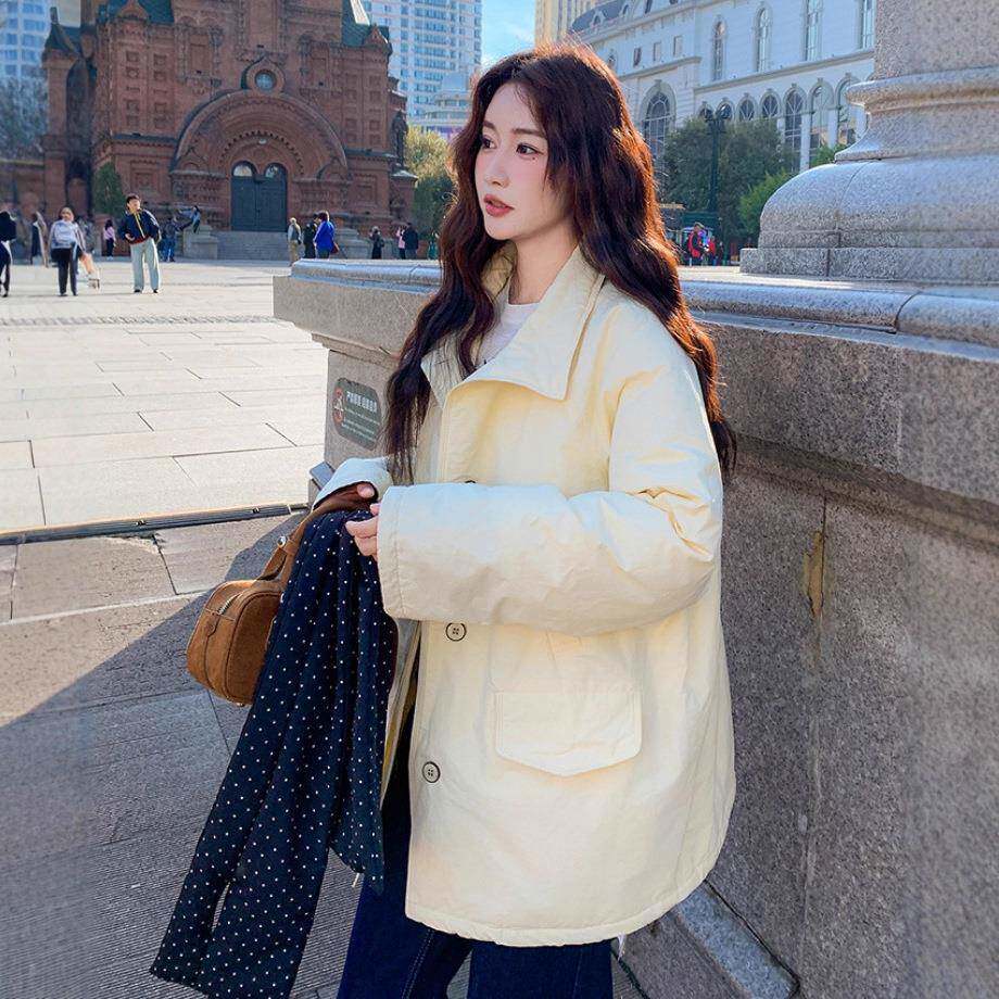 新款减B235-255松龄撞宽套色外棉衣