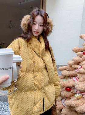 外新款黄色波羽0绒服9绒保点C002-A73暖套