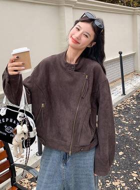 轻显熟风复古时尚洋气克女20C139-90625春秋新小夹个子瘦气质短款