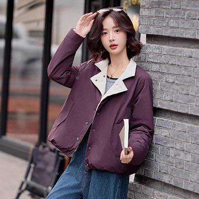 冬季短GE2592-0款羽绒服2025冬装时尚保暖套轻薄外时尚白女鸭绒外