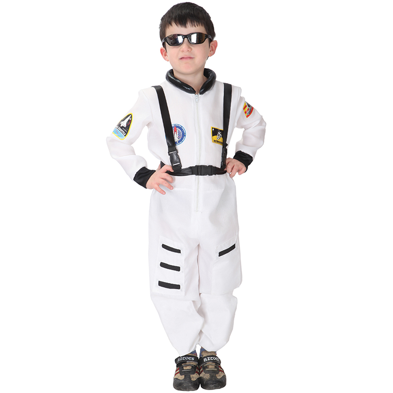 万圣节cosplay服装儿童面具舞会宇航员演出服飞行员航天服太空服