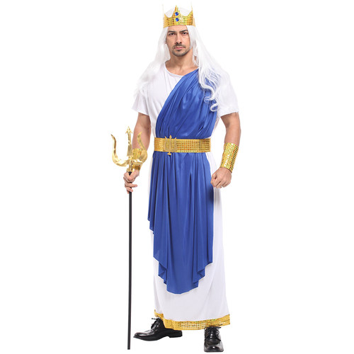 圣诞节cosplay服装海神波塞顿演出服三叉戟武士化妆舞会埃及法老