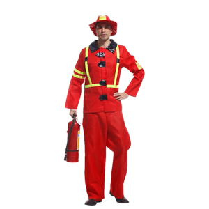 万圣节cos服装成人面具消防