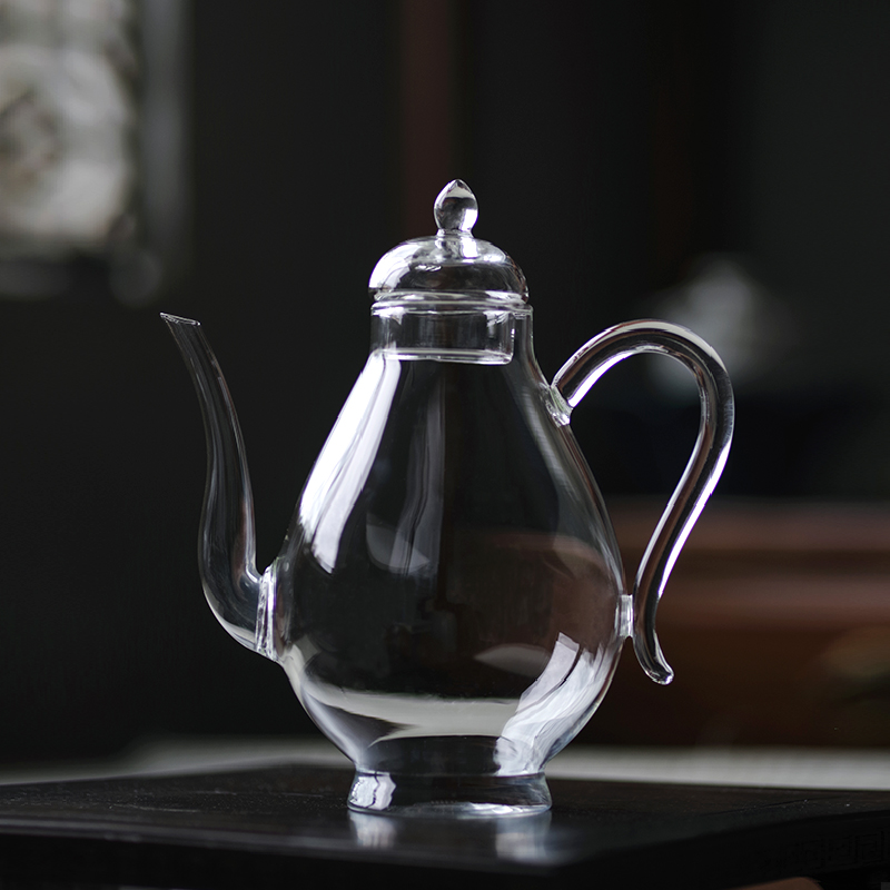 玻璃执壶仿宋耐热可煮宋风一人小茶壶绿茶专用手执泡茶壶茶杯套装