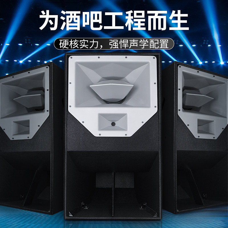 R2打碟房大型酒吧单15寸三分频专业全频音箱派对房大厅进口重低音