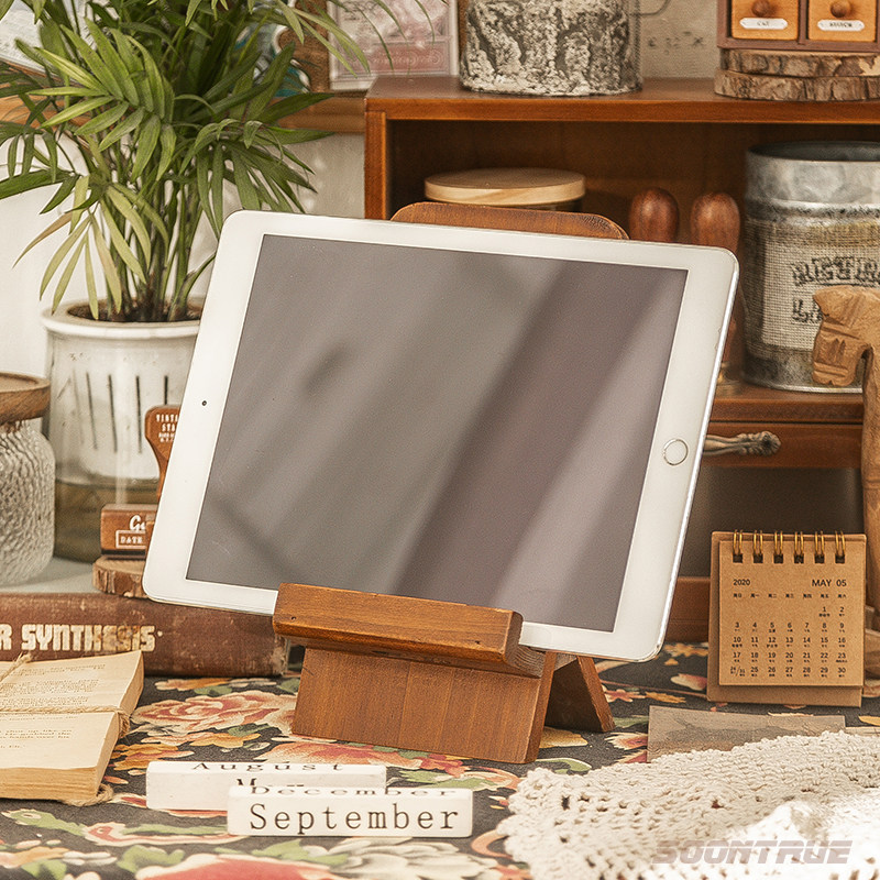 手机支架实木创意平板座桌面ipad支撑架木质办公桌面懒人追剧神器