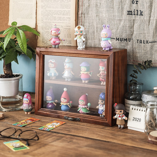 复古盲盒泡泡玛特防尘收纳