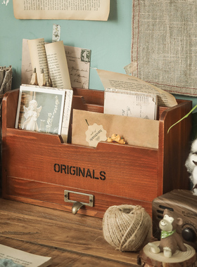 办公室桌面收纳盒面膜文件文具整理架日式卡片资料绘本a4纸置物架