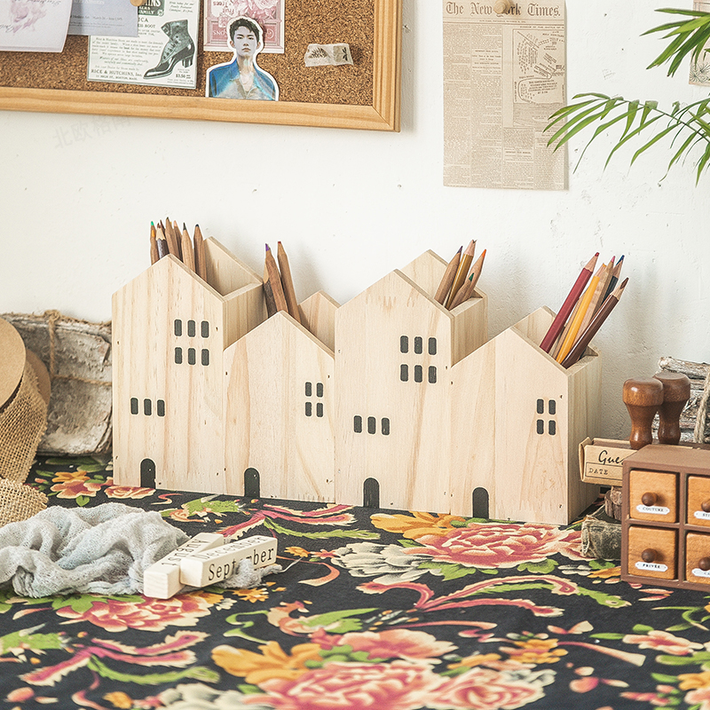 笔筒收纳盒轻奢高级感办公室