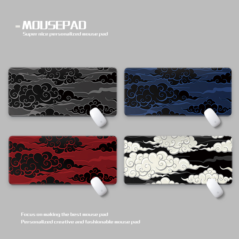 中国传统祥云鼠标垫超大防水耐脏封边电竞游戏丝滑Nimbus deskmat
