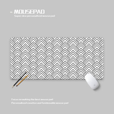 现代简约几何纹理男生鼠标垫超大防水丝滑面料厚 Fantech deskmat