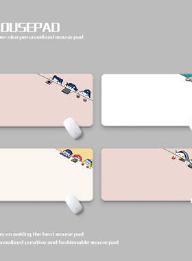 可爱邦戈猫女生鼠标垫超大防水加厚丝滑办公游戏BongoCat Deskmat