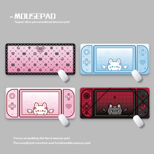 卡哇伊游戏机控制器三丽鸥鼠标垫超大防水 kawaii switch deskmat