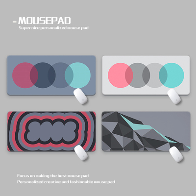 双镜头撞色圆圈鼠标垫超大防水升级加厚垫 Modern Dolch Deskmats
