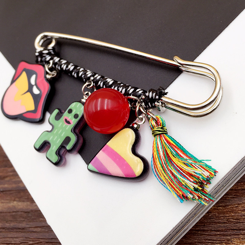 Broche femme en Matériau mixte - Ref 1173111 Image 5