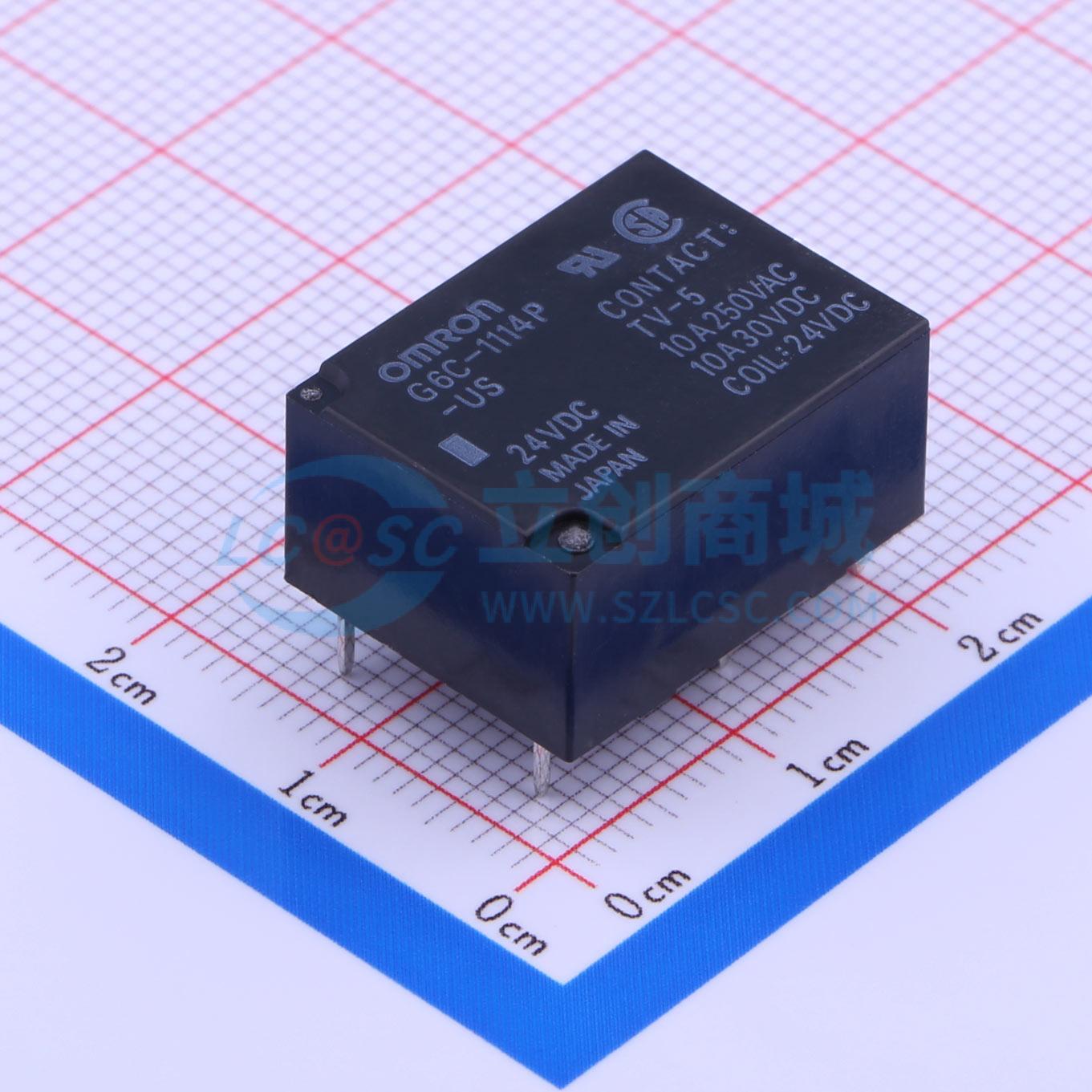 功率继电器 G6C-1114P-US DC24 插件,14.9x19.9mm 电子元器件配单