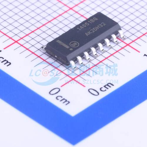 模拟开关/多路复用器 MC14051BDR2G SOIC-16 原装 电子元器件配单