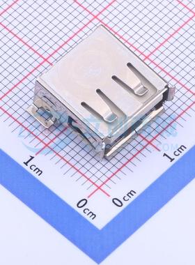 USB连接器 USB-U258-BJDT SMD 母 卧贴 原装正品 电子元器件配单