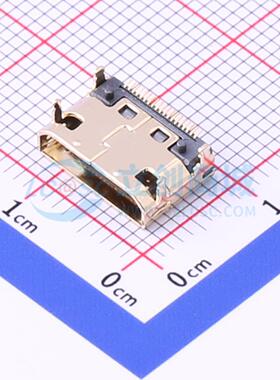 D-Sub/VGA连接器 HYC28-HDMIC19-450 SMD 母 19P 电子元器件配单