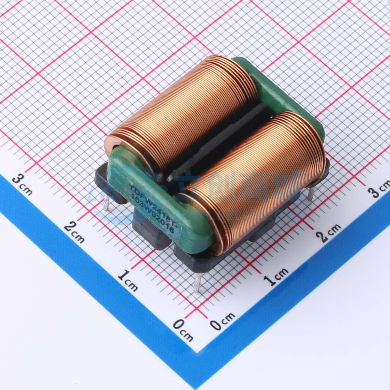 共模滤波器 YDFW2418T-153W02015 SMD 15mH@1KHz 电子元器件