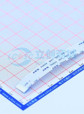 FFC连接线 8P 间距1.0mm 长7CM 同向 P=1mm 8P 0.303mm 同向