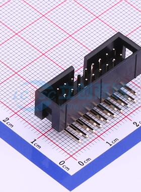 连接器 321018RG0ABK00A01 弯插,P=2.54mm 2x9P 简牛座