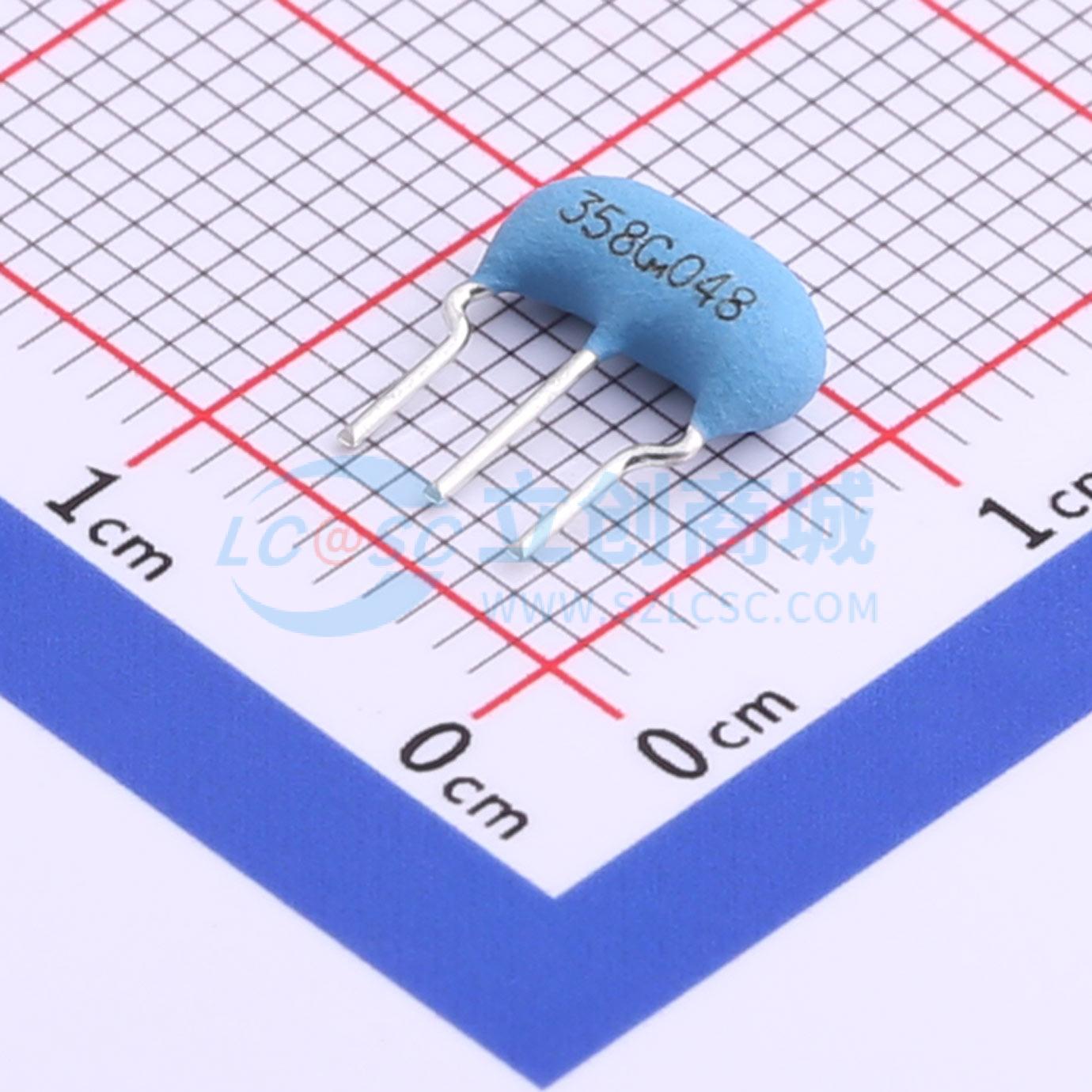 陶瓷谐振器(无源) CSTLS3M58G53-B0 SIP-3-2.5mm 3.58MHz 15pF 50