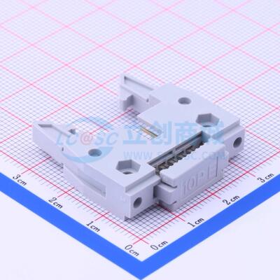 连接器 Z-S382010ANGL01 P=2.54mm 2x5P 牛角扣