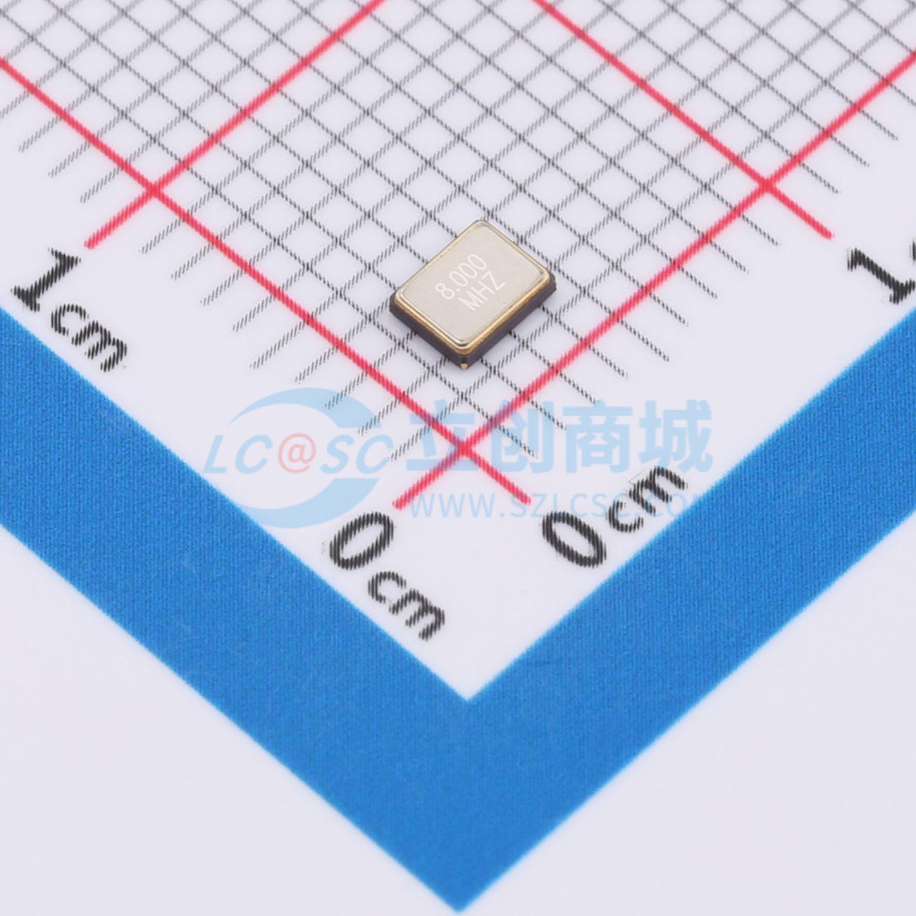 无源晶振 3225-8.00-9-10-10/4B SMD3225 8MHz ±10ppm 9pF 原装