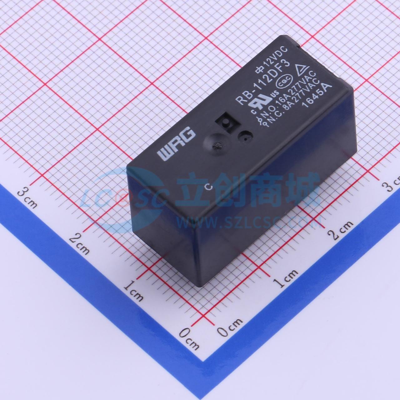 功率继电器 RB-112DF3 插件,12.6x28.9mm 5 原装 电子元器件配单