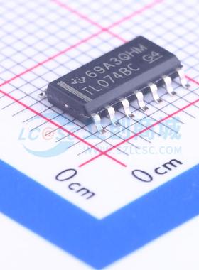 FET输入运放 TL074BCDR SOIC-14 原装正品 电子元器件配单