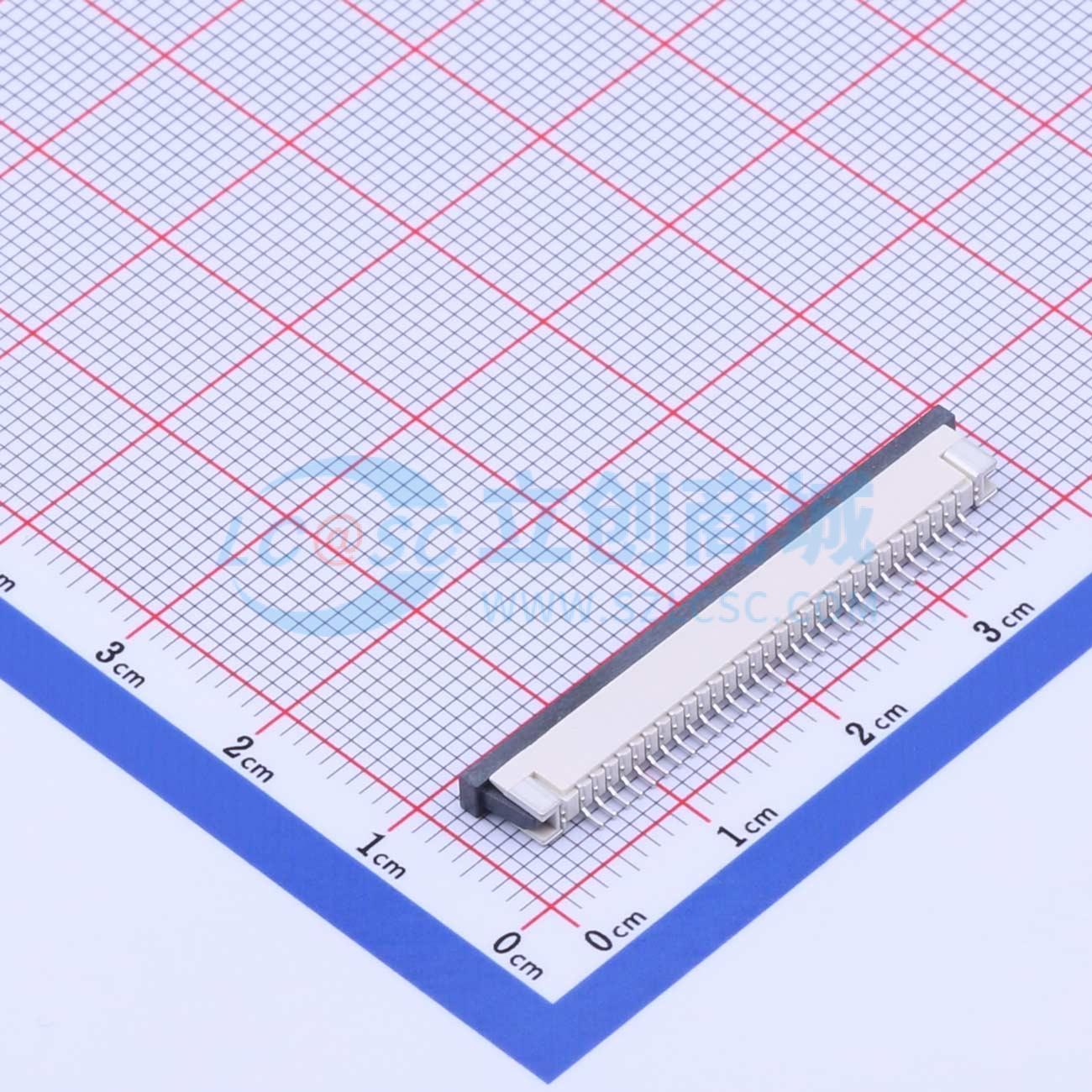 连接器 AFA07-S30FCA-00 SMD,P=1mm,卧贴 抽屉式 30P 下接