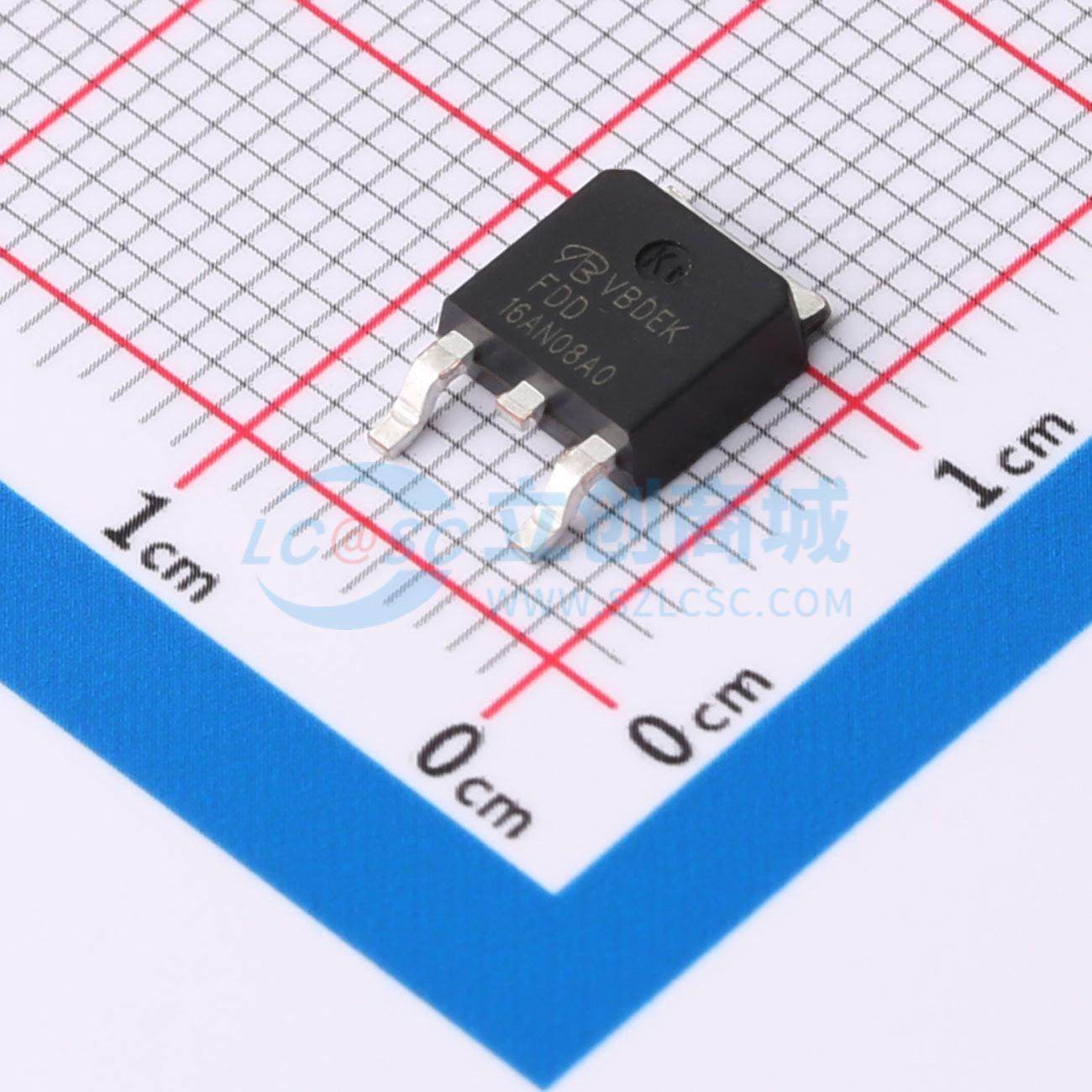 场效应管MOS FDD16AN08A0-VB TO-252 100V 45A VBsemi微碧