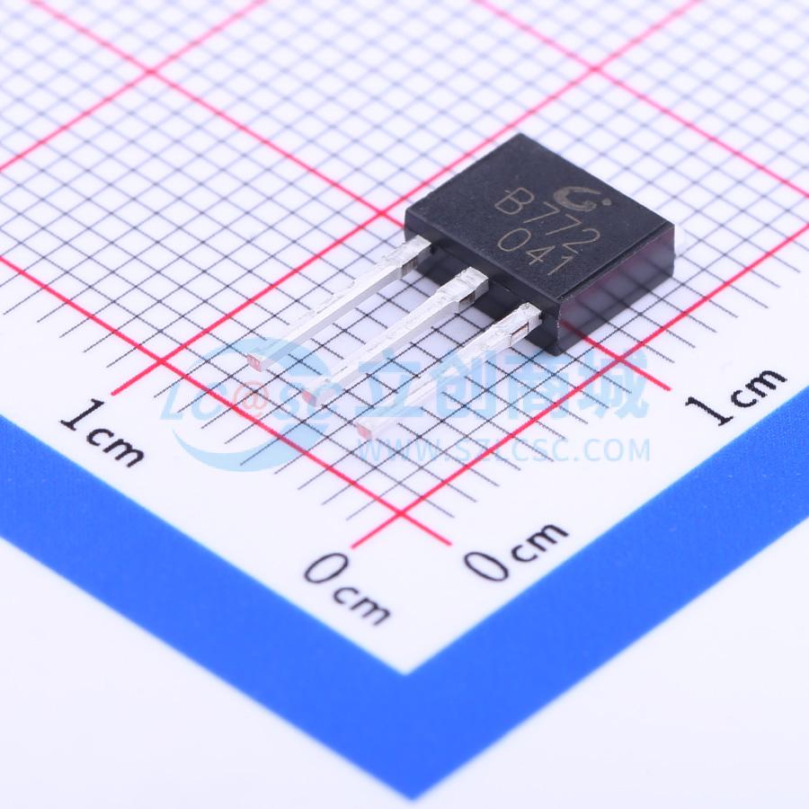 三极管(BJT) B772M TO-251(IPAK) 3A 30V CJ/长晶 原装