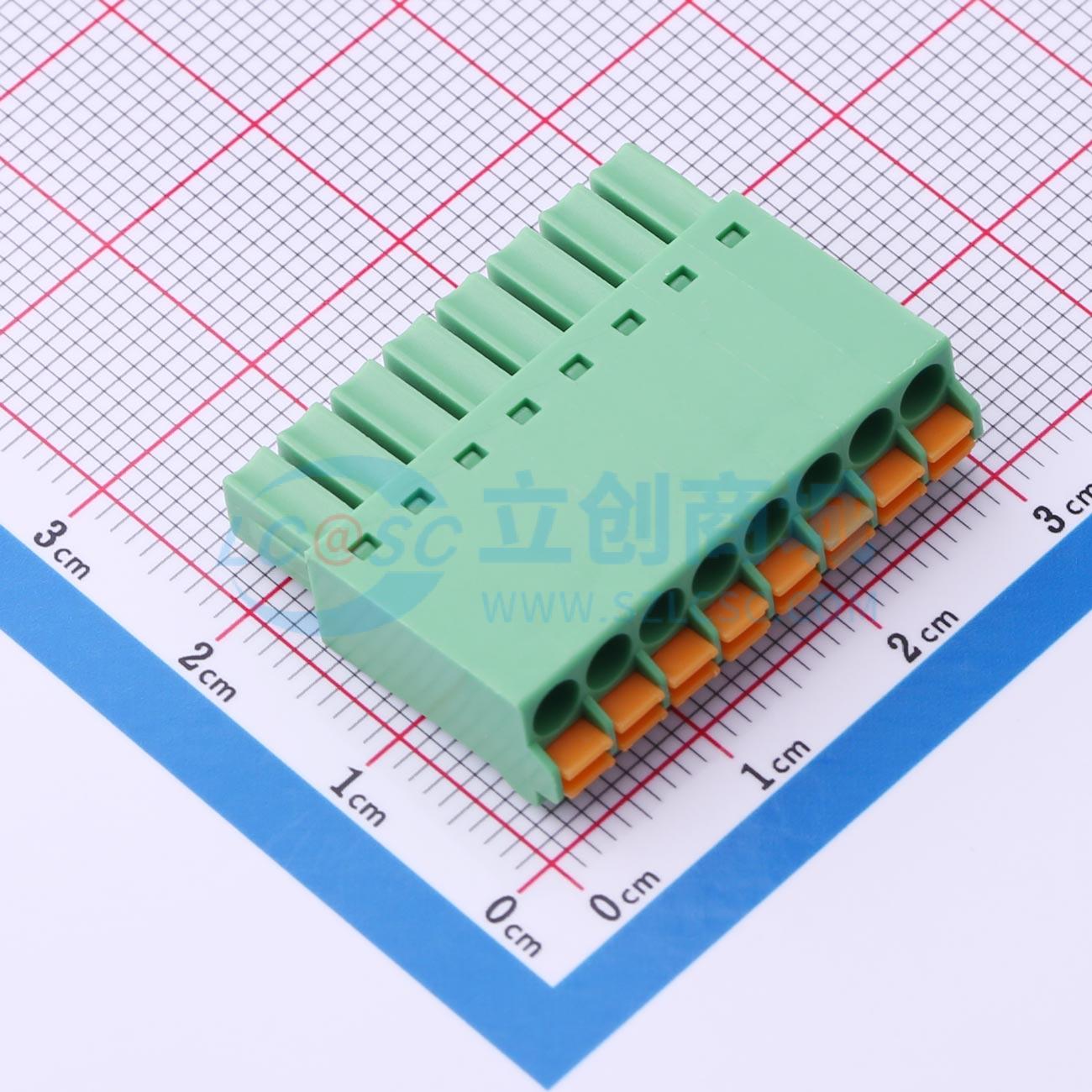 插拔式接线端子 MX15EDGKN-3.5-08P-GN01-Cu-A P=3.5mm 原装正品