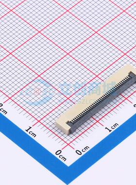 连接器 AFD01-S40FCC-00 SMD,P=0.5mm,卧贴 翻盖式 40P 下接