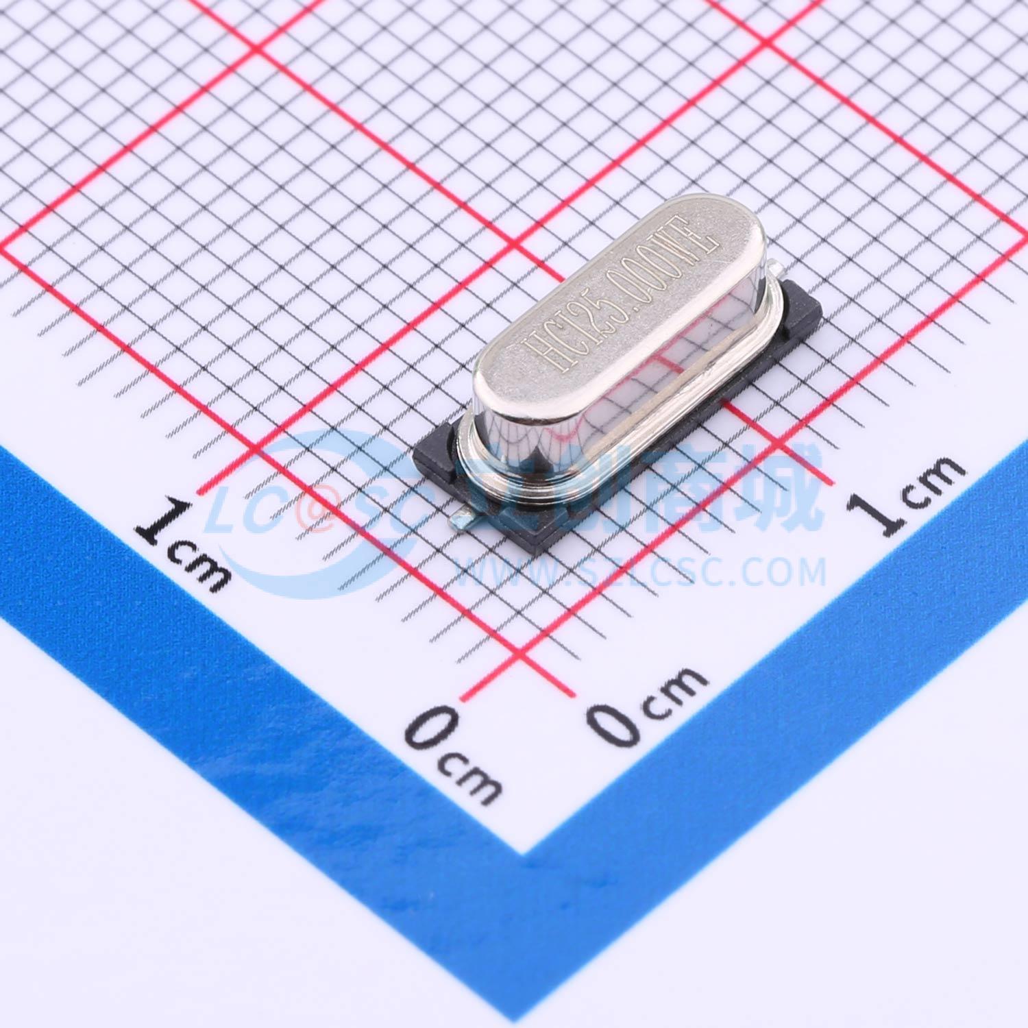 无源晶振 X49SS2-25.000-F20JJDTL HC-49S-SMD 25MHz ±30ppm 20p