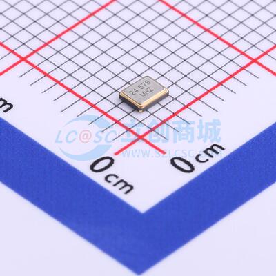 无源晶振 7C024576RW1 SMD2520-4P 24.576MHz ±10ppm 20pF 原装