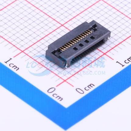 连接器 THD05175-15CL-GF SMD,P=0.5mm,卧贴 翻盖式 15P 下接