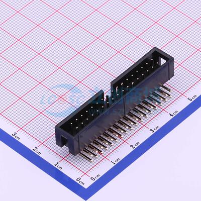 连接器 321034RG0ABK00A01 弯插,P=2.54mm 2x17P 简牛座